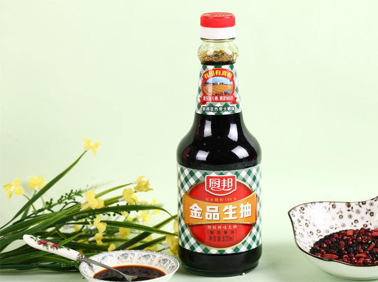厨邦:金品生抽 820ml - 广州市捷通兴业贸易有限公司