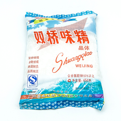 双桥:99%晶体味精 454g 品牌 双桥 产地 广州 规格 454g 单位 包